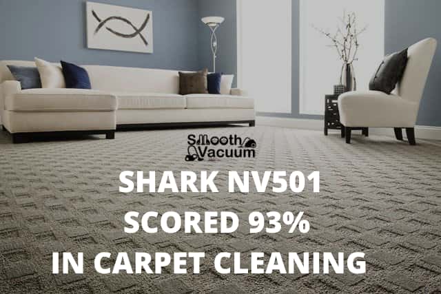 SHARK NV501 SCORED 93% IN CARPET CLEANING